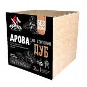 Дрова для копчения чанки ДУБ коробка 2кг Есть с огня